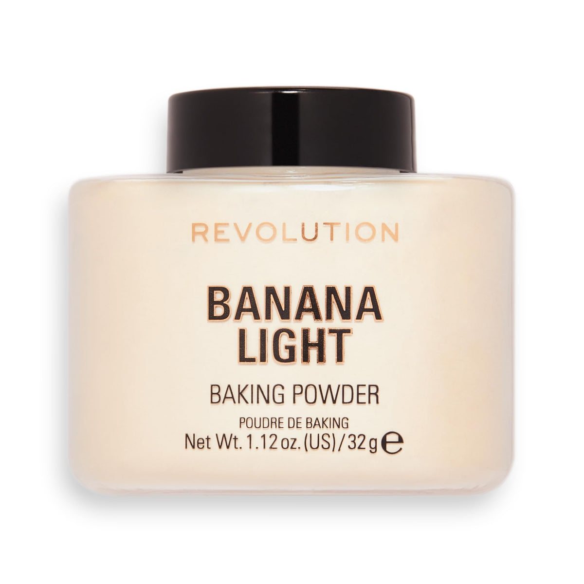 Makeup Revolution Loose Baking Powder Banana Light front view