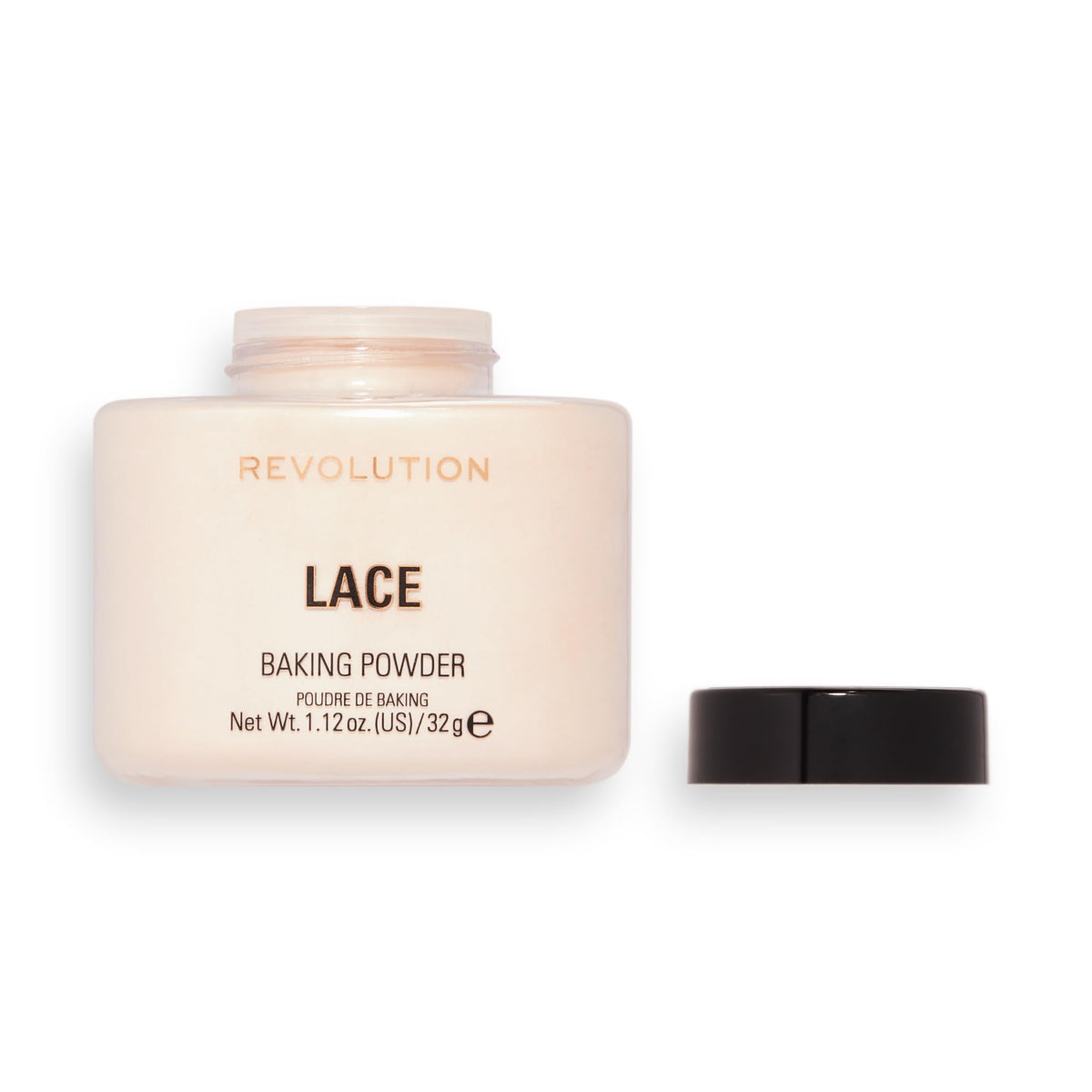 Makeup Revolution Loose Baking Powder Lace in use during makeup application