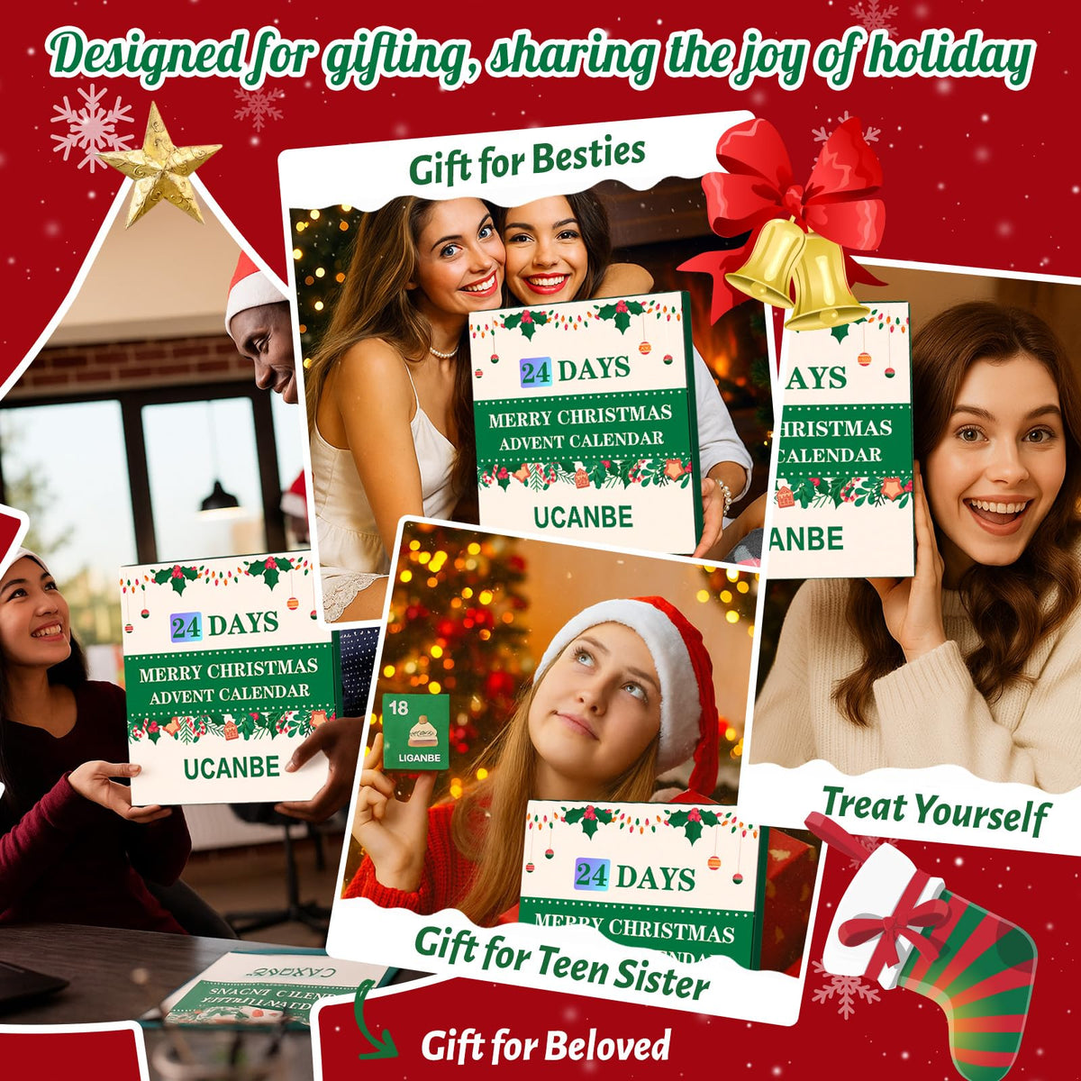 Makeup tools included in UCANBE Makeup Advent Calendar 2026