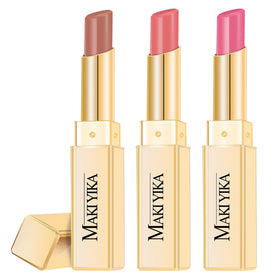 MAKI YIKA 3Pc Moisture Lipsticks in brown, nude, and pink shades
