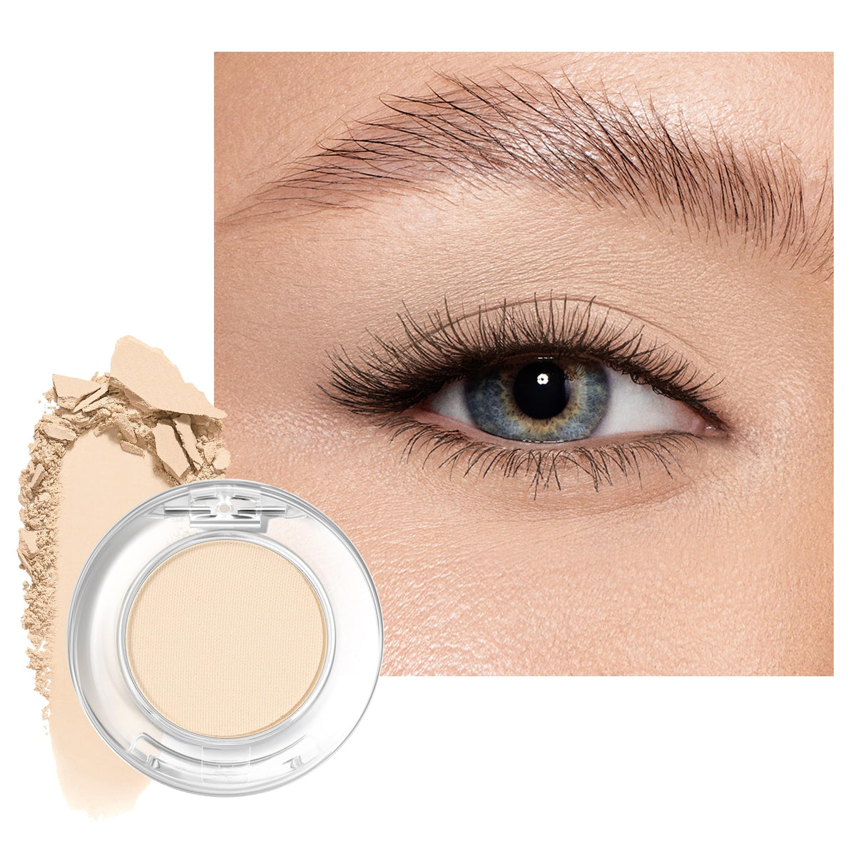 MAKI YIKA Light Beige White Eye Shadow Palette front view