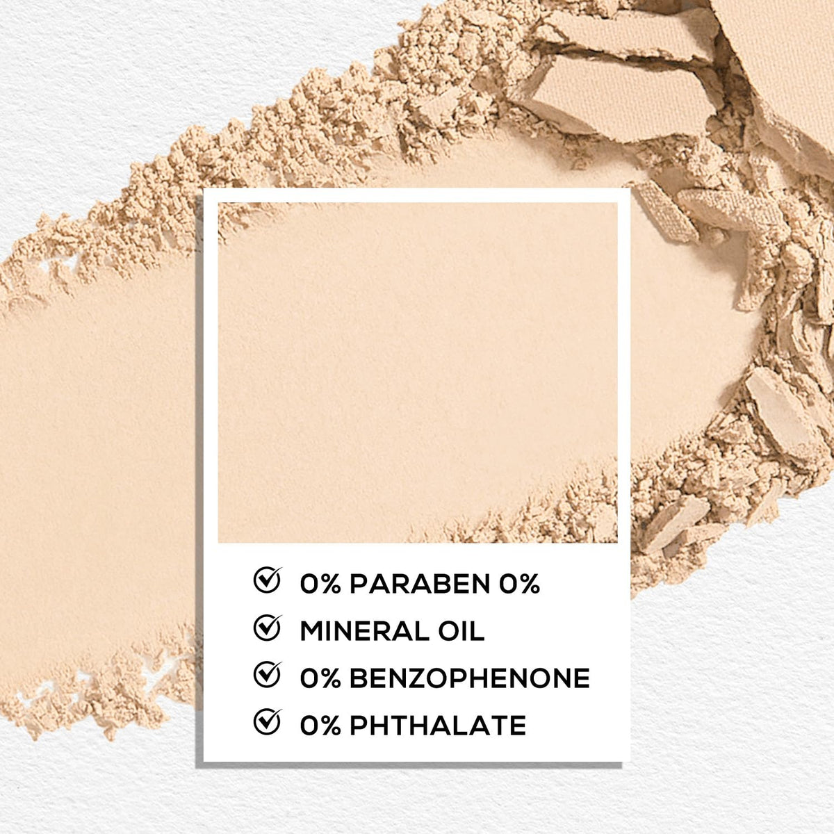 MAKI YIKA Light Beige White Eye Shadow Palette open showing colours
