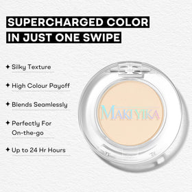 MAKI YIKA Light Beige White Eye Shadow Palette side view