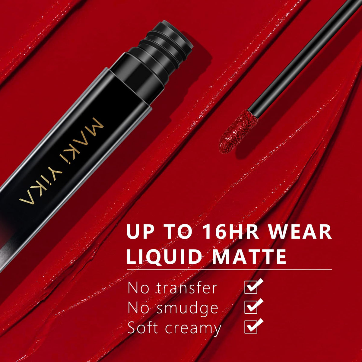 MAKI YIKA lipstick application on model's lips