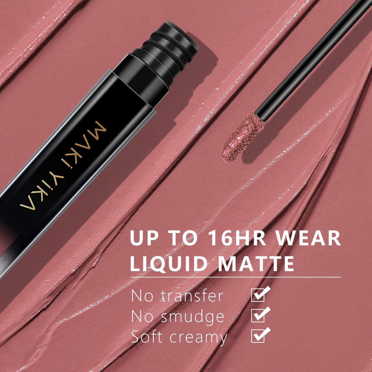 MAKI YIKA matte lipstick with shea butter ingredients