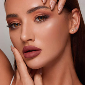 MAKI YIKA Matte Liquid Lipstick being applied to lips
