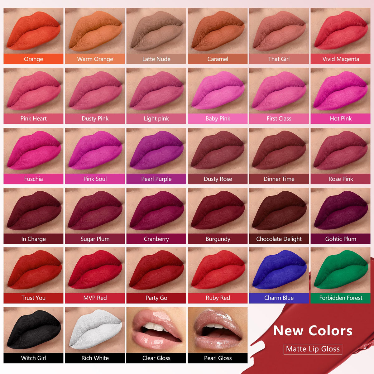 MAKI YIKA Matte Liquid Lipstick Set displayed on vanity