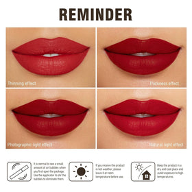 MAKI YIKA Matte Liquid Lipstick Set displayed with makeup remover