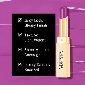 MAKI YIKA Moisture Lipstick being applied to lips