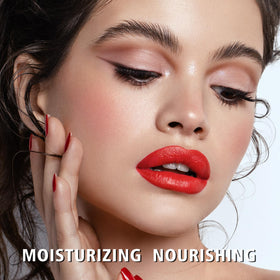 MAKI YIKA Moisture Lipsticks displayed in a makeup bag