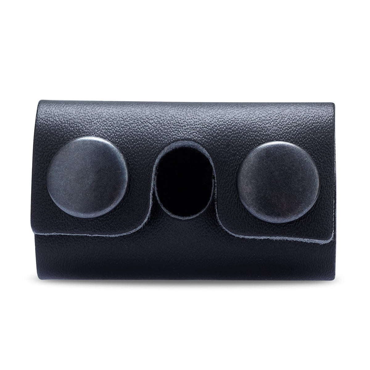MAKYN Leather Cover for safety razor displayed with razor inside