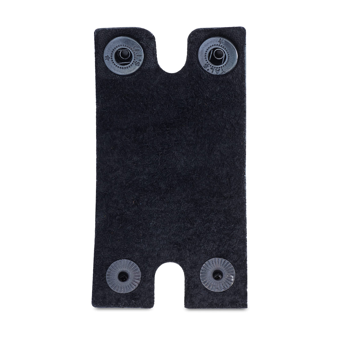 MAKYN leather razor cover with buttons close-up