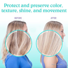 Malibu C Blondes Collection Shampoo and Conditioner set with packaging
