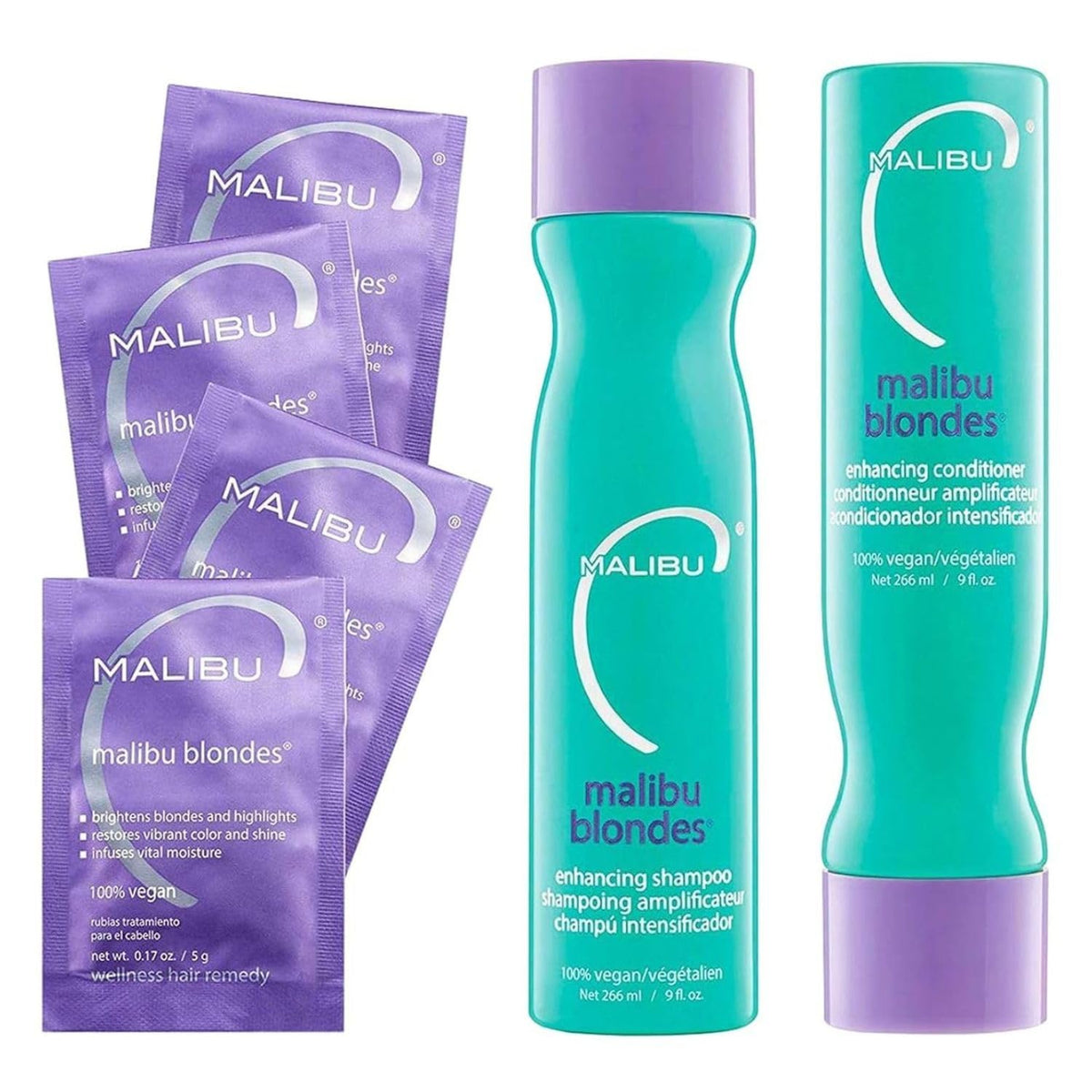 Malibu C Blondes Collection Shampoo front view 710g