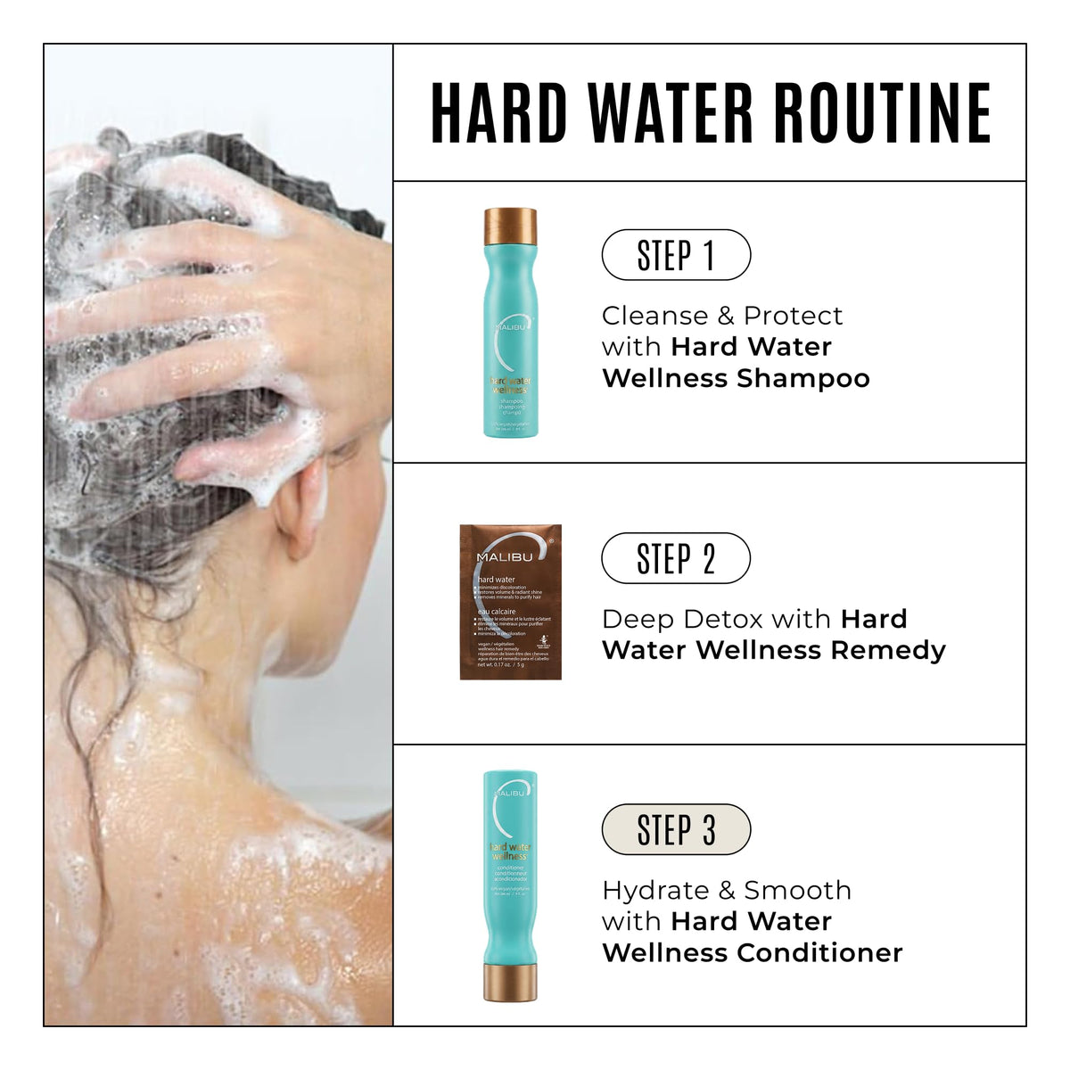 Malibu C Hard Water Conditioner texture close-up