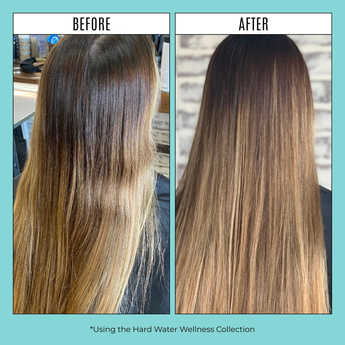 Malibu C Hard Water Hair Remedy application process