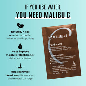 Malibu C Hard Water Hair Remedy packet back view