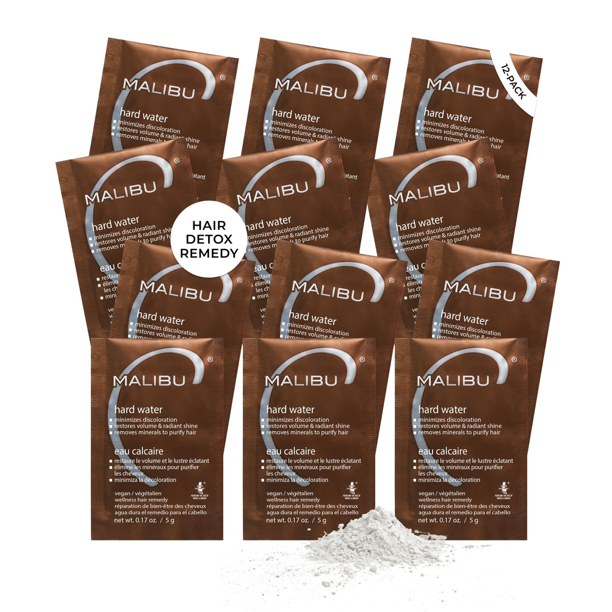 Malibu C Hard Water Wellness Remedy 12 Packets front view