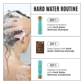 Malibu C Hard Water Wellness Shampoo 9 oz with a lathering effect