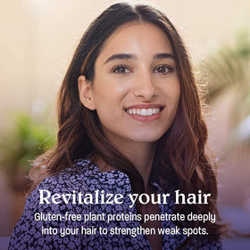 Malibu C Miracle Repair Hair Reconstructor application on hair