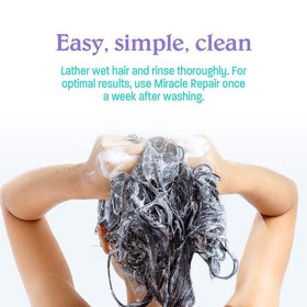 Malibu C Miracle Repair Hair Reconstructor application on hair