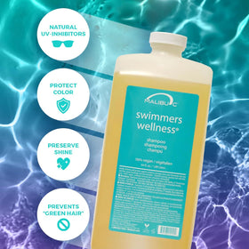Malibu C Swimmers Wellness Clarifying Shampoo 64oz side view