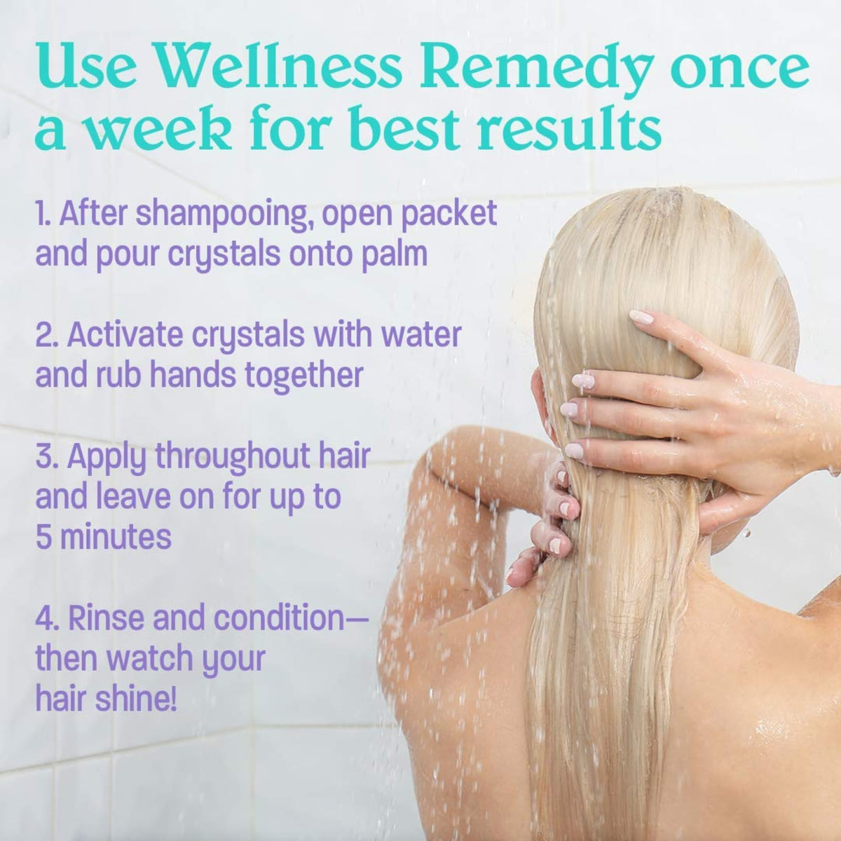 Malibu C Swimmers Wellness Remedy application process demonstration