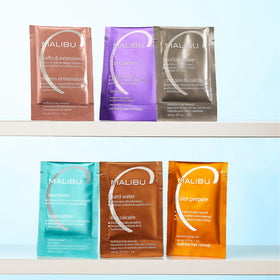 Malibu C Swimmers Wellness Remedy hair before and after comparison