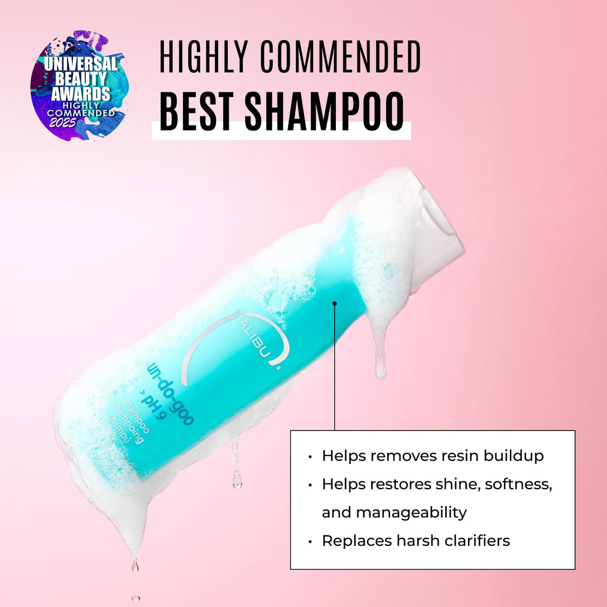 Malibu C Un-Do-Goo Clarifying Shampoo 9 oz back view