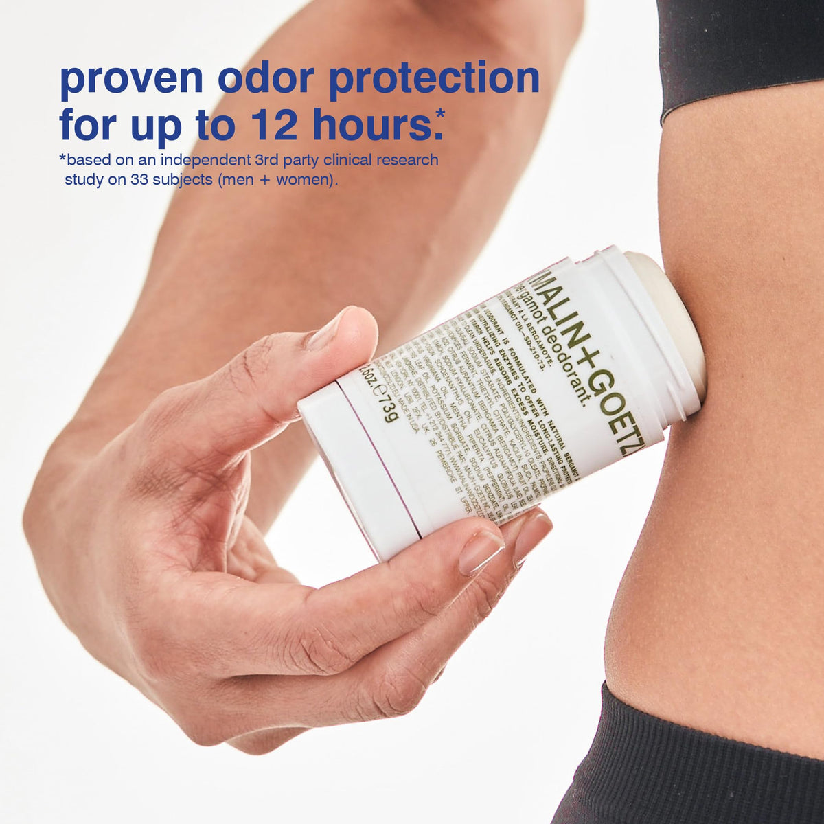 MALIN+GOETZ Bergamot Deodorant packaging side view