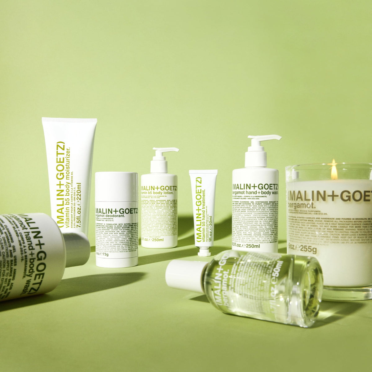 MALIN+GOETZ Bergamot Hand + Body Wash lifestyle scene