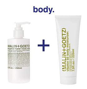 MALIN+GOETZ Bergamot Hand + Body Wash with citrus background