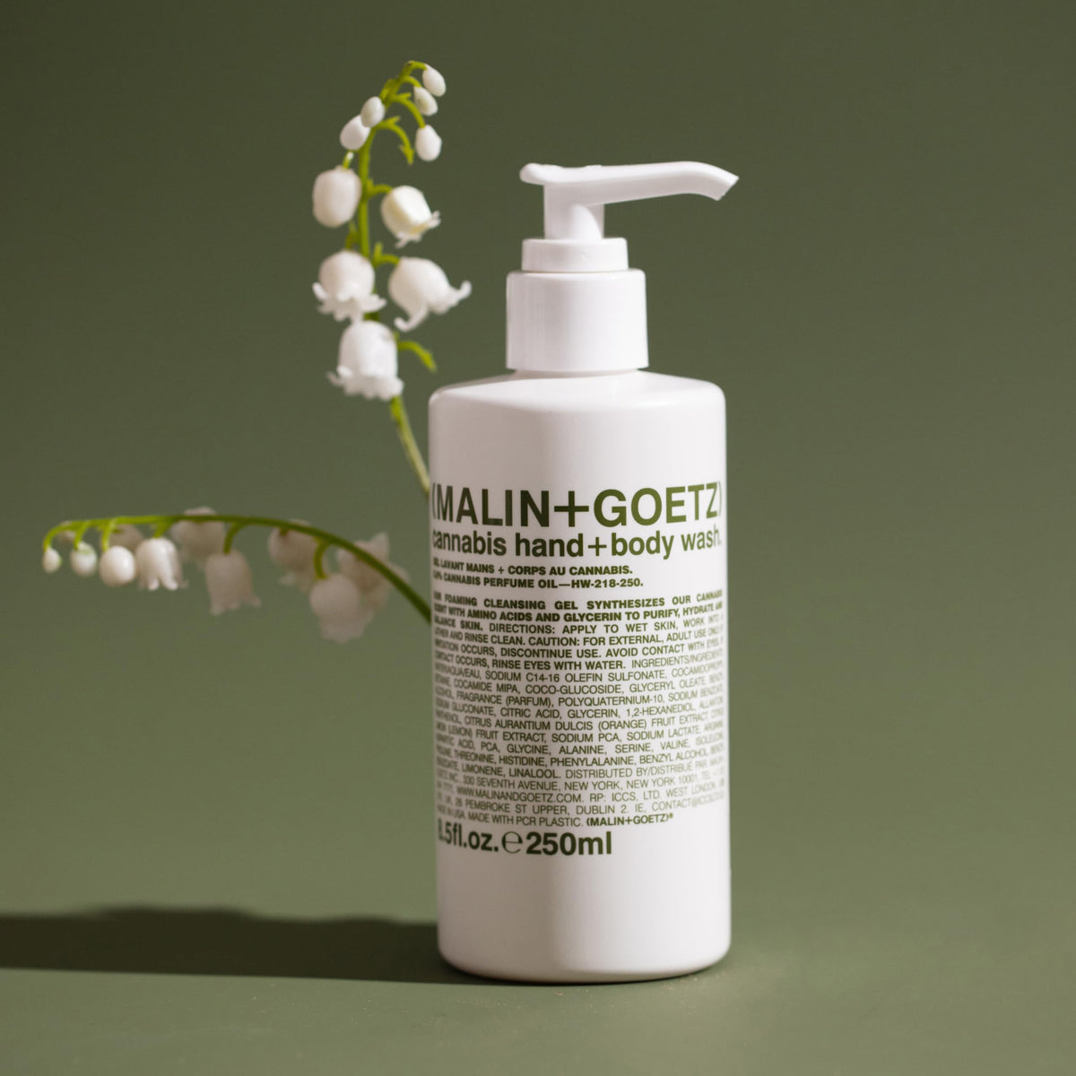 MALIN+GOETZ Cannabis Hand + Body Wash 8.5 fl oz back view