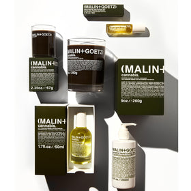 MALIN+GOETZ Cannabis Hand + Body Wash 8.5 fl oz on a sink