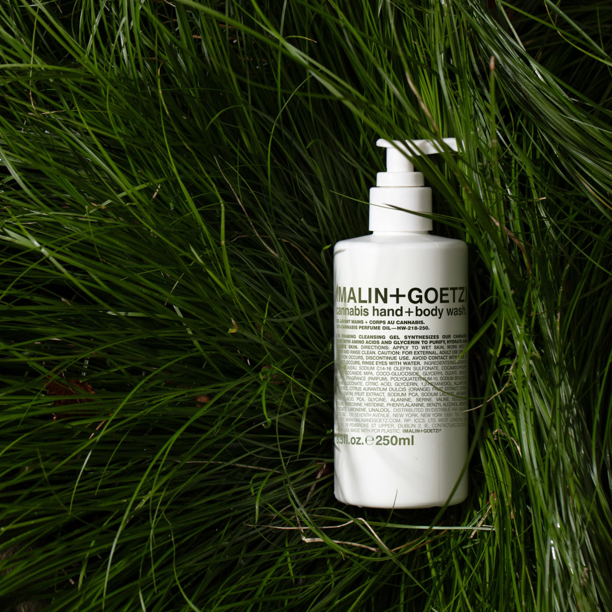 MALIN+GOETZ Cannabis Hand + Body Wash 8.5 fl oz side view