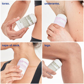 MALIN+GOETZ Eucalyptus Deodorant cap off with product visible