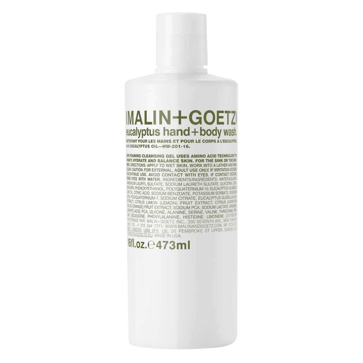 MALIN+GOETZ Eucalyptus Hand + Body Wash 16 fl oz front view