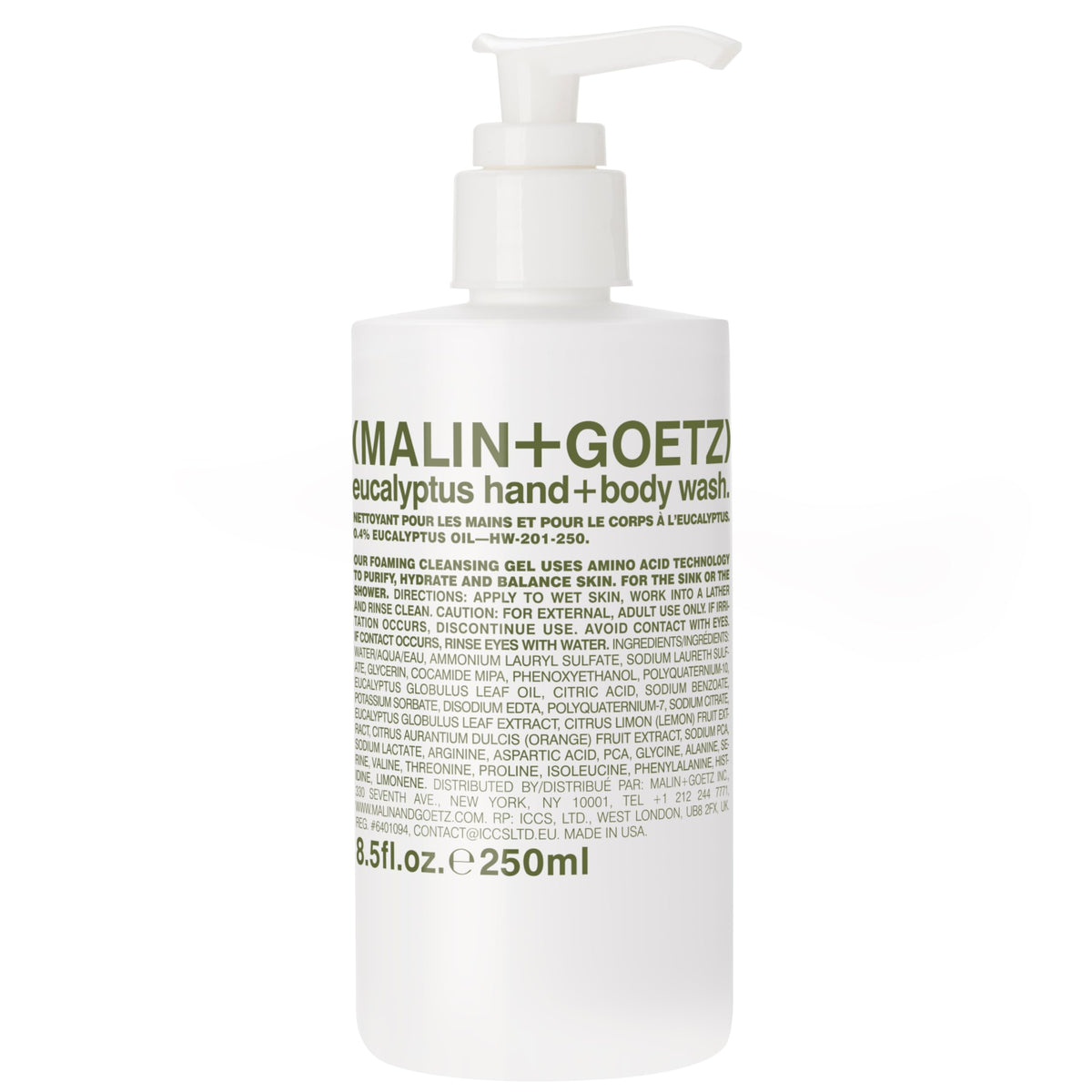 MALIN+GOETZ Eucalyptus Hand + Body Wash 8.5 fl oz front view