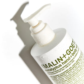 MALIN+GOETZ Eucalyptus Hand + Body Wash with eucalyptus leaves
