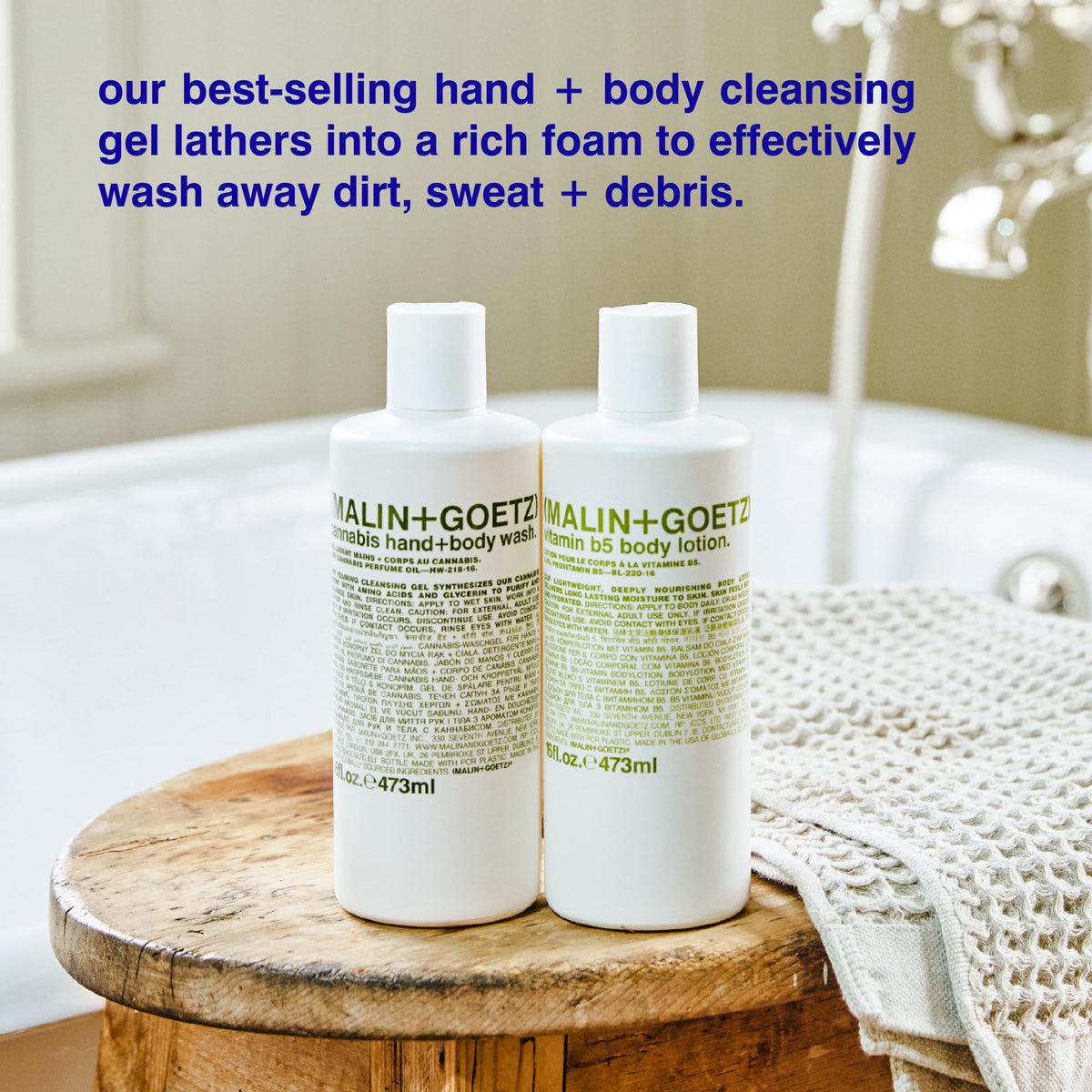 MALIN+GOETZ Hand + Body Wash 16 fl oz back view