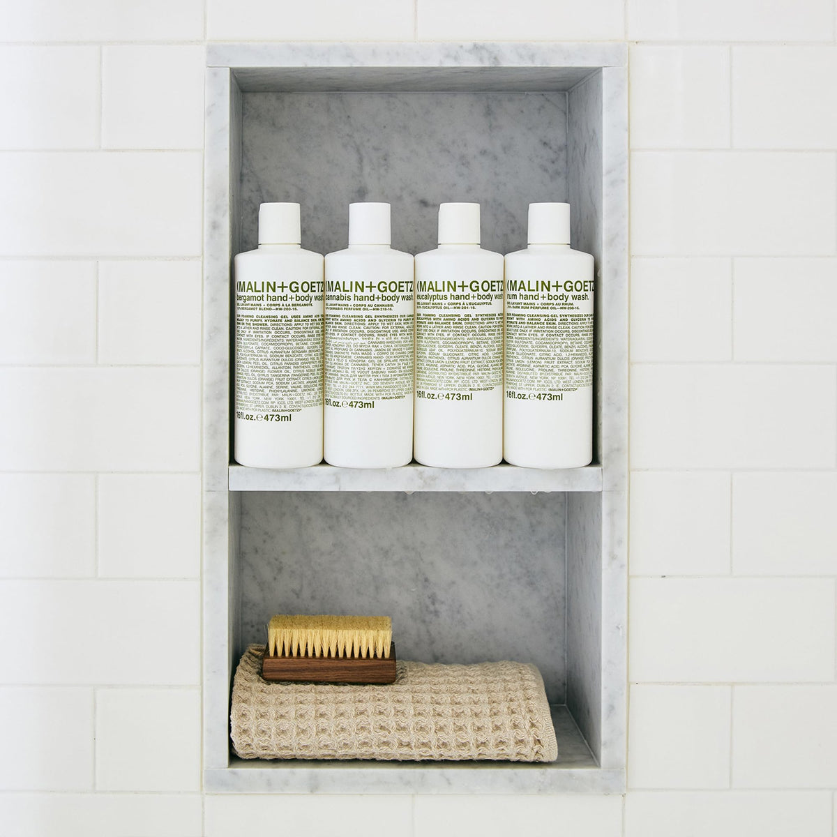 MALIN+GOETZ Hand + Body Wash 16 fl oz with ingredients list