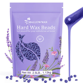 Mallowwax 2.5lb hard wax beads front view