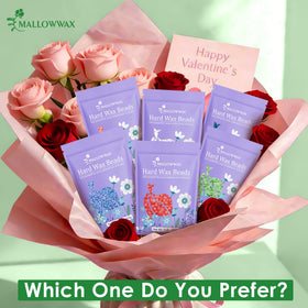 Mallowwax Aloe Hard Wax Beads for facial hair removal