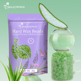 Mallowwax Aloe Hard Wax Beads melting process