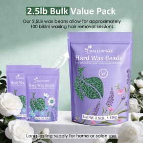 Mallowwax Hard Wax Beads for underarm hair removal