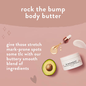 Mama Body and Belly Bump Love Bundle displayed on a soft surface