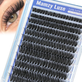 Mamzy Luxe Lash Clusters 60D D Curl front view