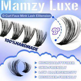 Mamzy Luxe Lash Clusters in natural light