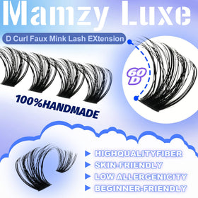 Mamzy Luxe Lash Clusters in natural lighting