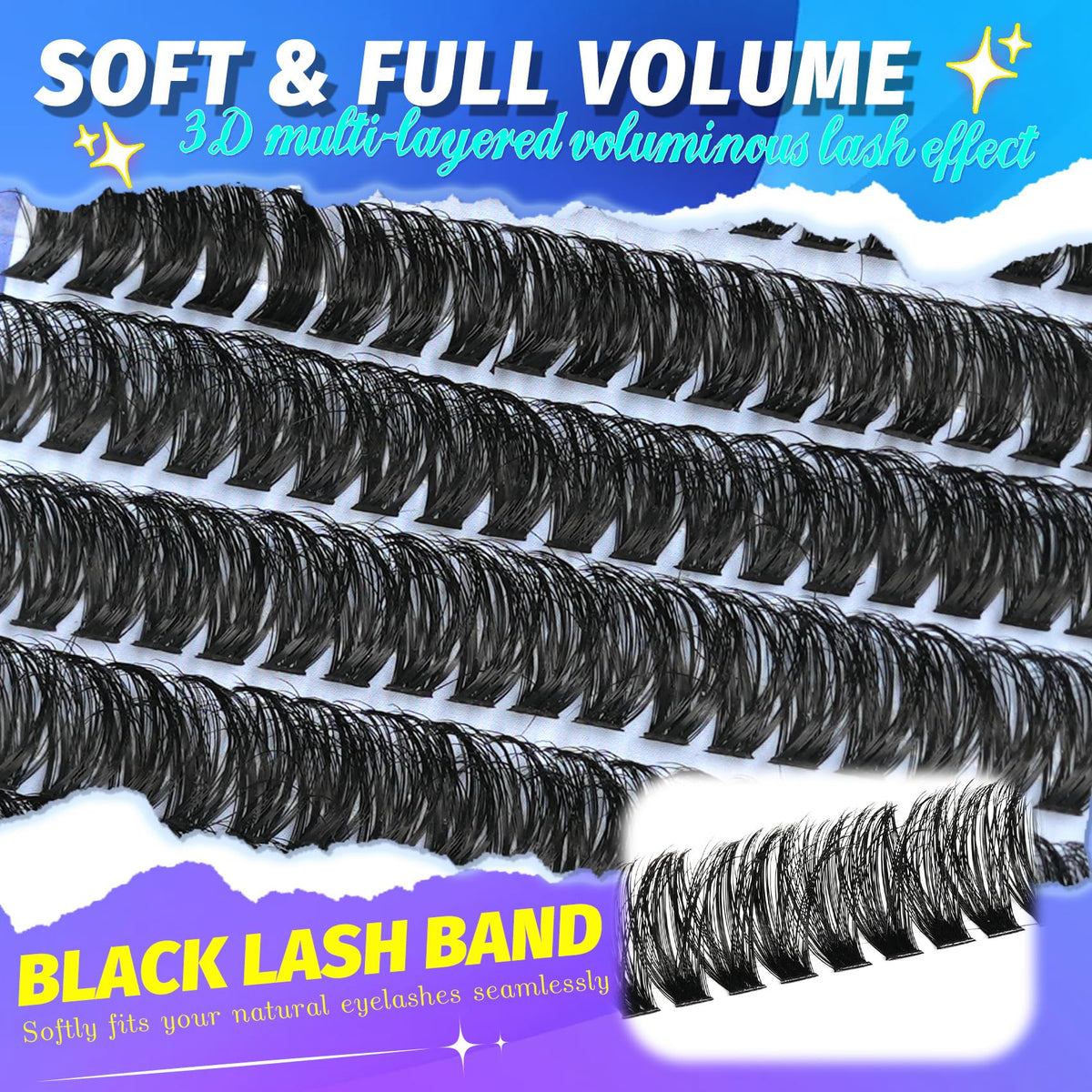 Mamzy Luxe Lash Clusters side view